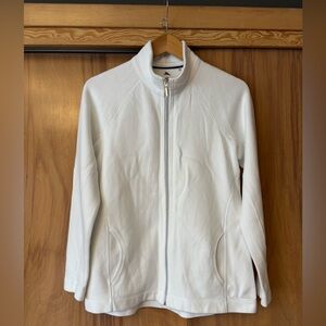 White Women's Jacket, Full zip cardigan, sweat shirt, Full zip Hoodie, Aruba